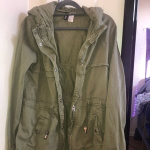 New Khaki H&M Parka Jacket